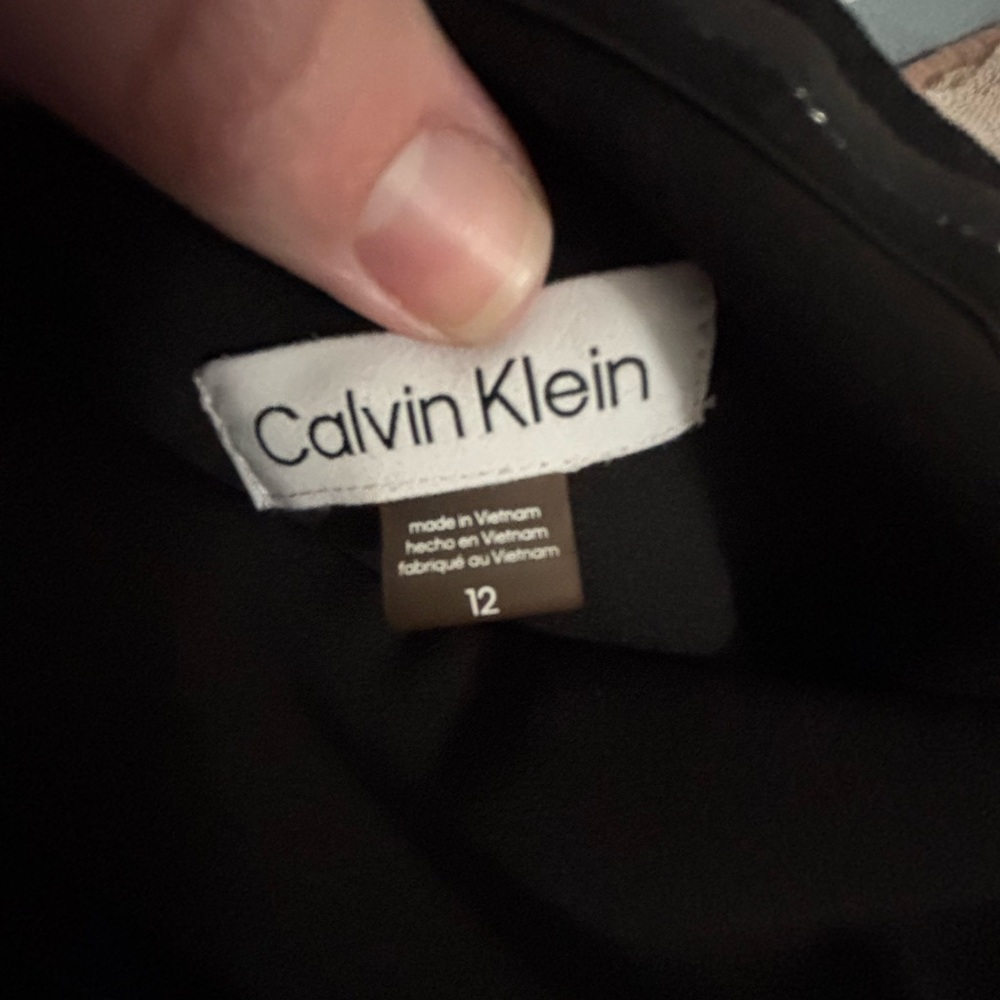 Calvin Klein Draped One Shoulder Black Gown, Size 12, EUC—worn once!! - Picture 7 of 7